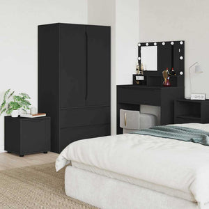 Schwarzer Badezimmerschrank Holz