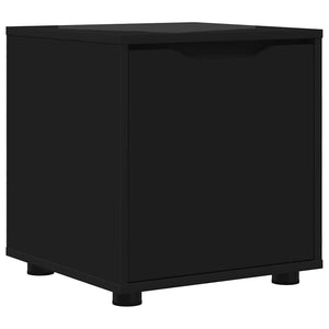 Schwarzer Badezimmerschrank Holz