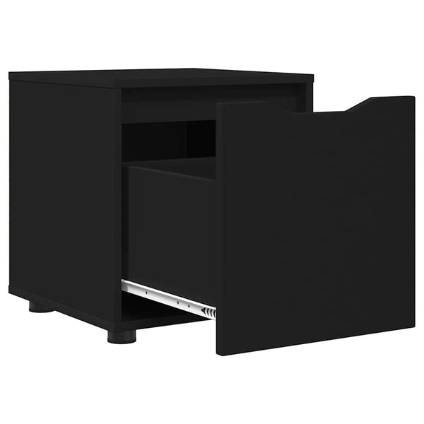 Schwarzer Badezimmerschrank Holz