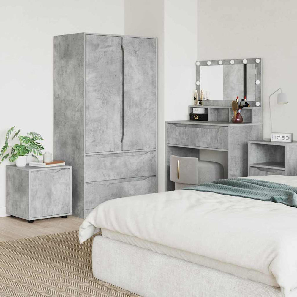 Badezimmerschrank Beton Grau 40,5x40x44cm