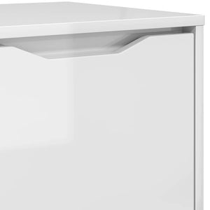 Hochglanz Badezimmerschrank Weiß