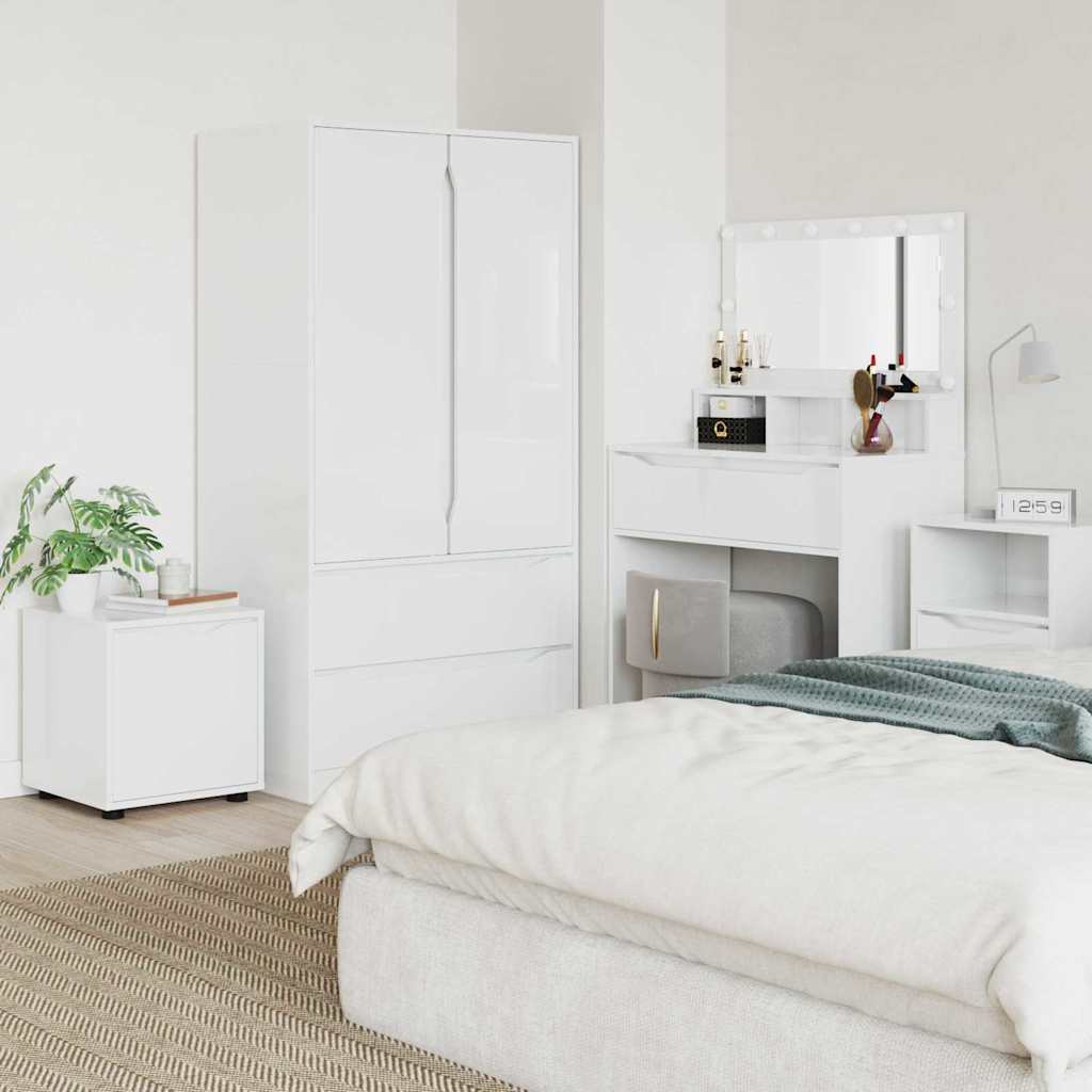 Hochglanz Badezimmerschrank Weiß