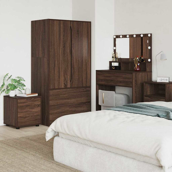 Braun Eiche Badschrank 40,5x40x44 cm