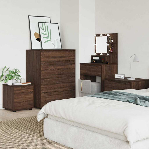 Braun Eiche Badschrank 40,5x40x44 cm
