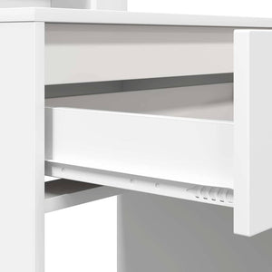 Schminktisch mit Regal Weiß 80 cm