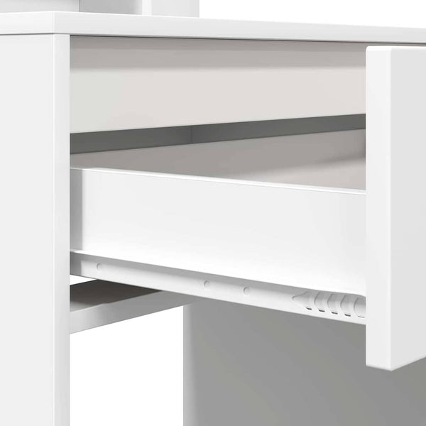 Schminktisch mit Regal Weiß 80 cm