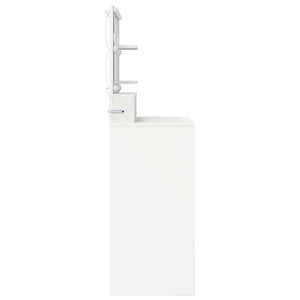 Schminktisch mit Regal Weiß 80 cm