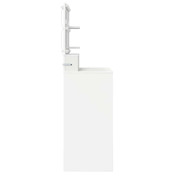 Schminktisch mit Regal Weiß 80 cm