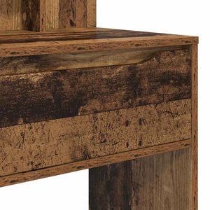 Schminktisch mit Regal Altholz 80 cm