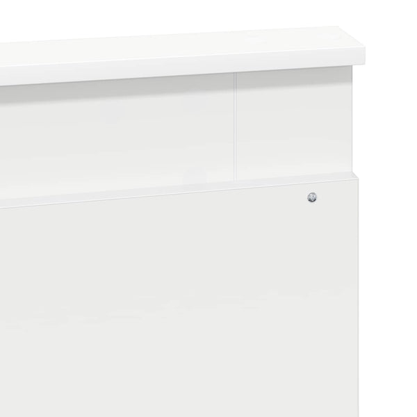 vidaXL Tête de lit avec tête de lit Blanc 160 cm Bois d'ingénierie