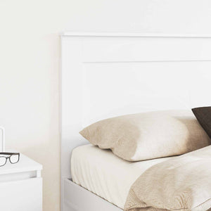 vidaXL Tête de lit avec tête de lit Blanc 160 cm Bois d'ingénierie