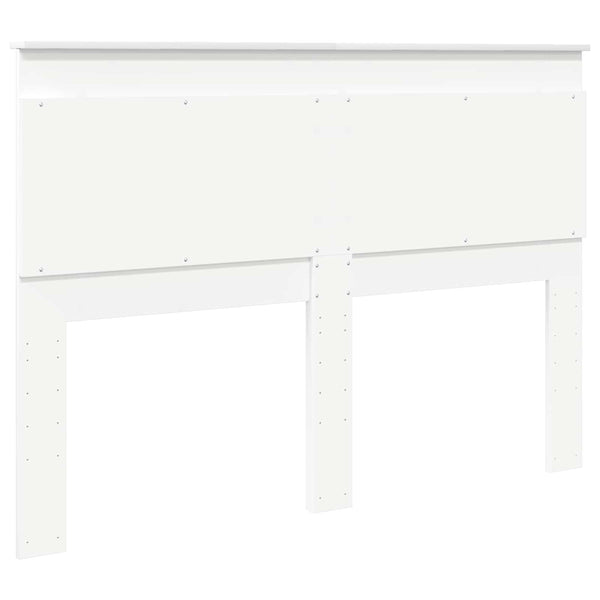 vidaXL Tête de lit avec tête de lit Blanc 160 cm Bois d'ingénierie