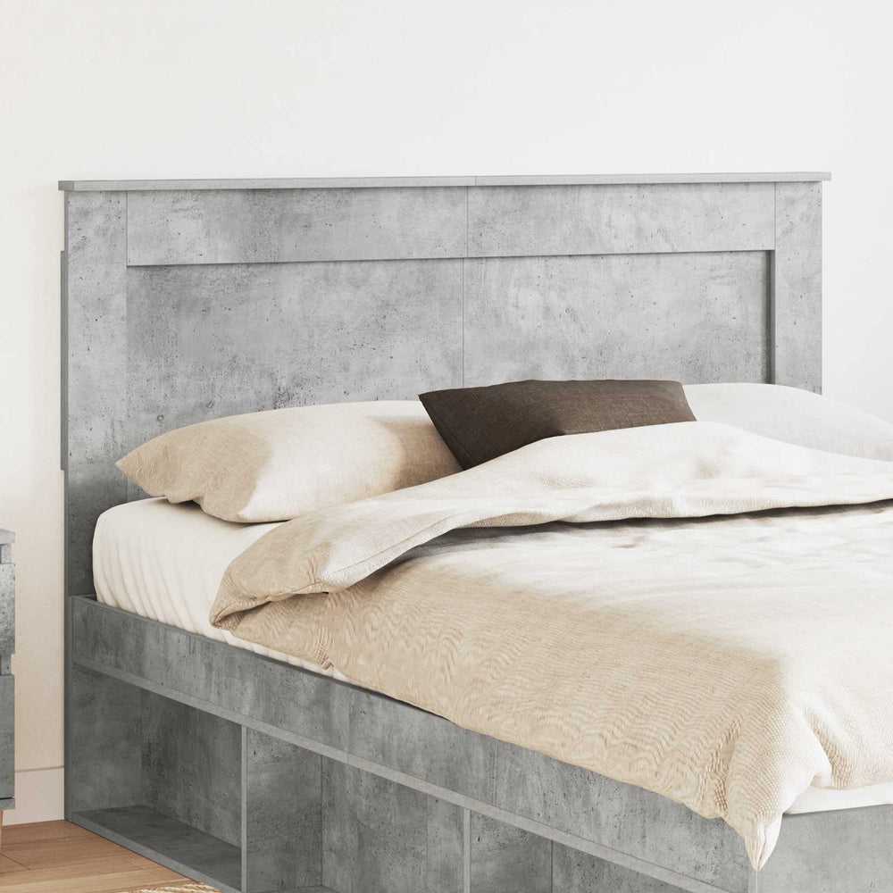 Kopfteil 160 cm Beton Grau Holzwerkstoff