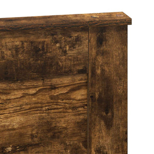 vidaXL Tête de lit avec tête de lit Chêne fumé 160 cm Bois d'ingénierie