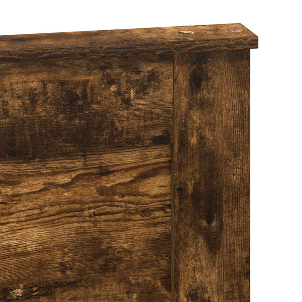 vidaXL Tête de lit avec tête de lit Chêne fumé 160 cm Bois d'ingénierie