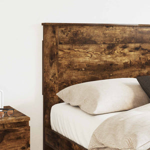 vidaXL Tête de lit avec tête de lit Chêne fumé 160 cm Bois d'ingénierie