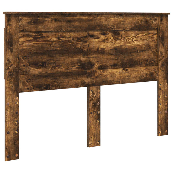 vidaXL Tête de lit avec tête de lit Chêne fumé 160 cm Bois d'ingénierie