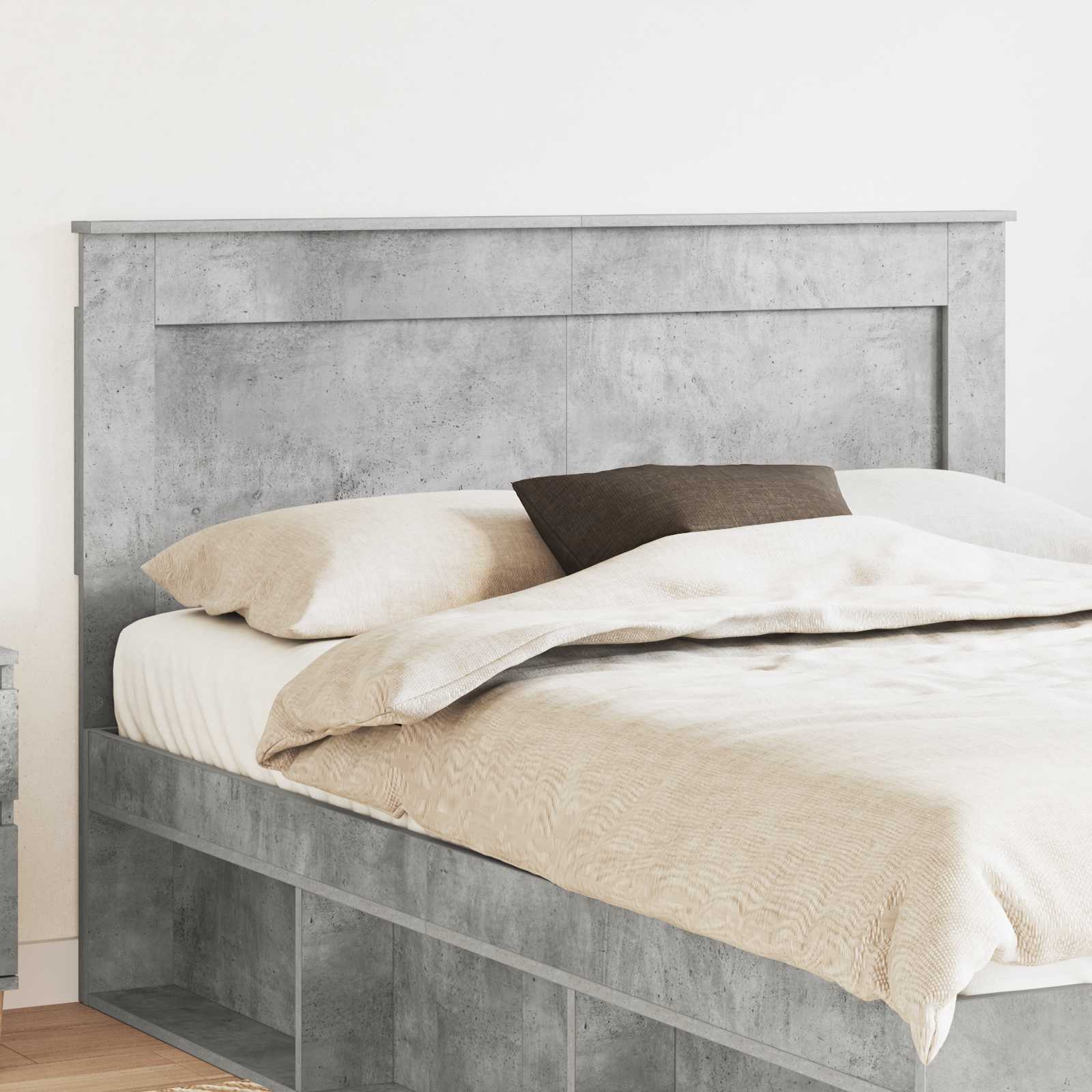 Kopfteil Grau Beton 140 cm