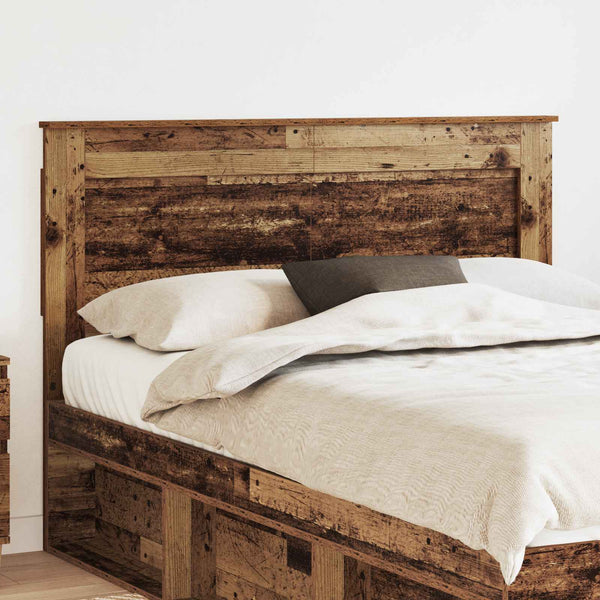 vidaXL Tête de lit avec tête de lit bois de récupération 140 cm Bois d'ingénierie