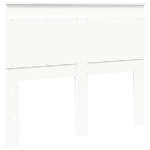 vidaXL Tête de lit avec panneau Blanc 135 cm Bois d'ingénierie