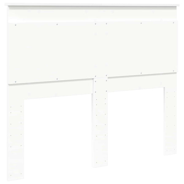vidaXL Tête de lit avec panneau Blanc 135 cm Bois d'ingénierie