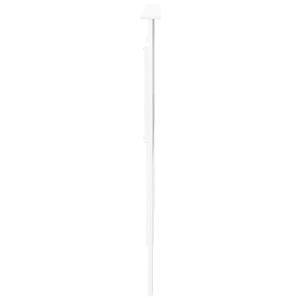 vidaXL Tête de lit avec panneau Blanc 135 cm Bois d'ingénierie