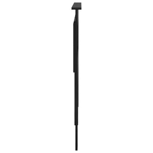 Schwarzes Kopfteil Eiche Optik 135cm