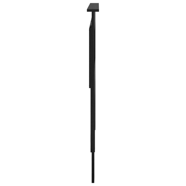Schwarzes Kopfteil Eiche Optik 135cm