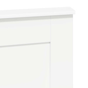 vidaXL Tête de lit avec lattes Blanc 120 cm Bois d'ingénierie