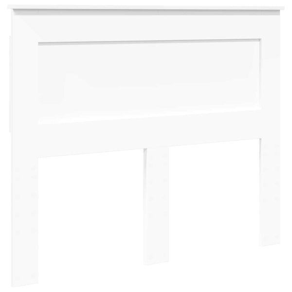 vidaXL Tête de lit avec lattes Blanc 120 cm Bois d'ingénierie