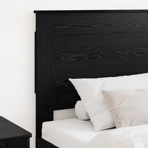 Schwarzes Kopfteil Eichenoptik 80 cm