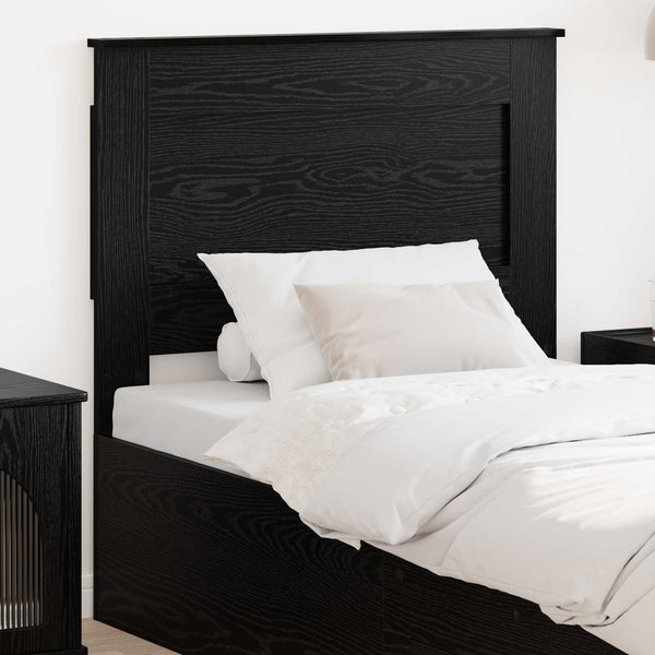 Schwarzes Kopfteil Eichenoptik 80 cm