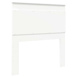 Weißes Kopfteil 75 cm aus Holzwerkstoff