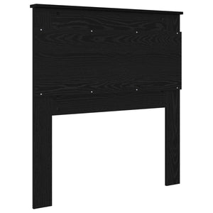 Schwarzes Kopfteil Eiche Optik 75 cm