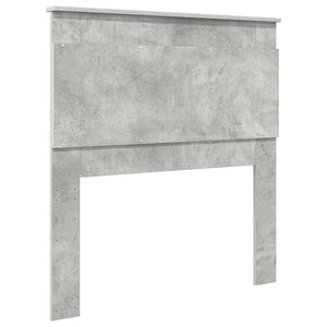 vidaXL Tête de lit avec tête de lit Gris Béton 75 cm Bois d'ingénierie