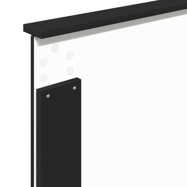 Schwarzes Eichen Kopfteil 100 cm