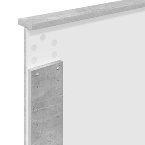 Betongraues Kopfteil 100 cm