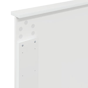 vidaXL Tête de lit Blanc brillant 100 cm Bois d'ingénierie