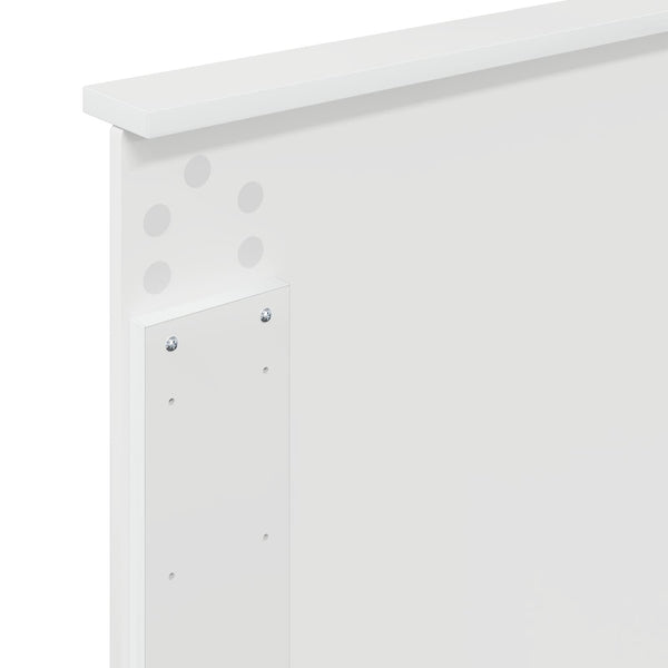vidaXL Tête de lit Blanc brillant 100 cm Bois d'ingénierie