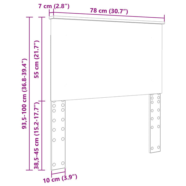 Kopfteil Altholz 100 cm