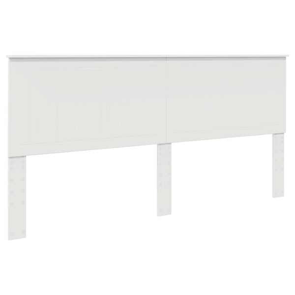 vidaXL Tête de lit avec lattes Blanc 200 cm Bois d'ingénierie