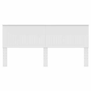vidaXL Tête de lit avec lattes Blanc 200 cm Bois d'ingénierie
