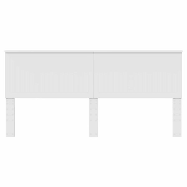 vidaXL Tête de lit avec lattes Blanc 200 cm Bois d'ingénierie