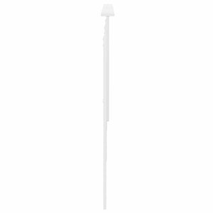 vidaXL Tête de lit avec lattes Blanc 200 cm Bois d'ingénierie