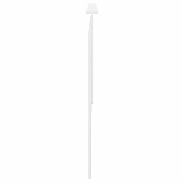 vidaXL Tête de lit avec lattes Blanc 200 cm Bois d'ingénierie