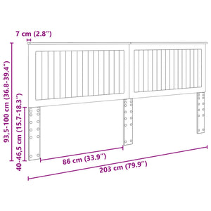 Geräucherte Eiche Kopfteil 200 cm