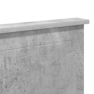 Kopfteil Grau Beton 180 cm