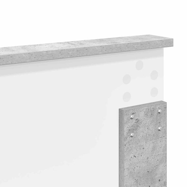Kopfteil Grau Beton 180 cm