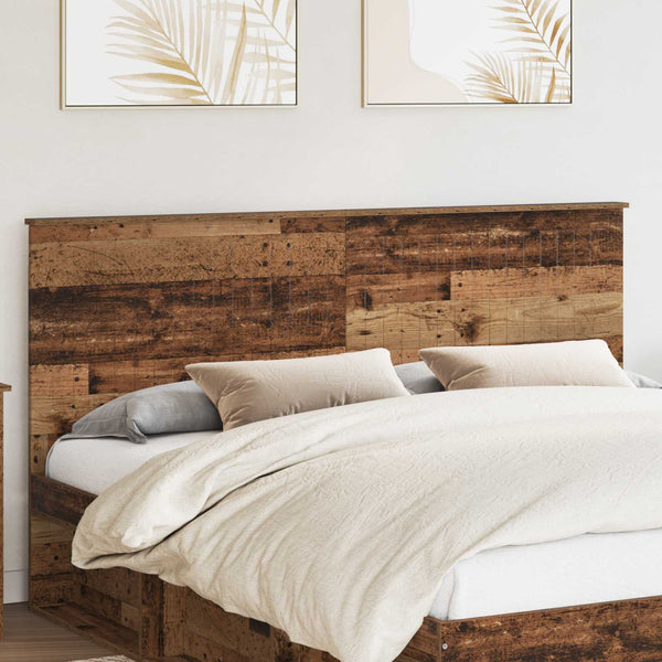 vidaXL Tête de lit avec tête de lit en bois de récupération 180 cm Bois d'ingénierie