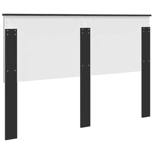 vidaXL Tête de lit avec tête de lit Noir aspect chêne 150 cm Bois d'ingénierie
